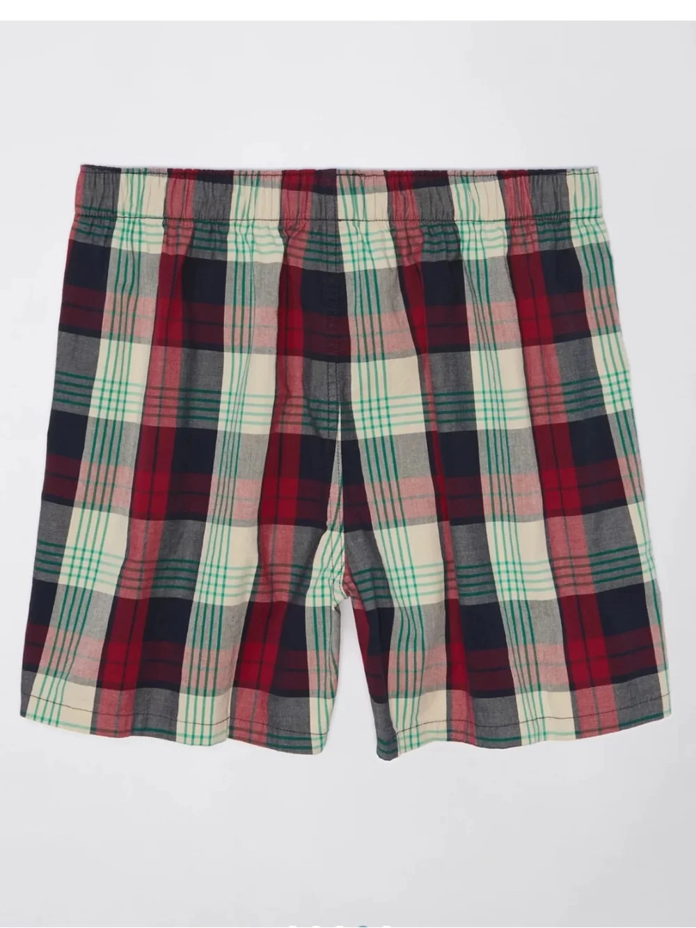 American Eagle Outfitters Stretch Plaid Classic Navy Boxers Short Sz S/P 29-31